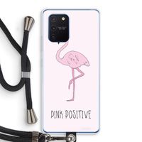Pink positive: Samsung Galaxy Note 10 Lite Transparant Hoesje met koord