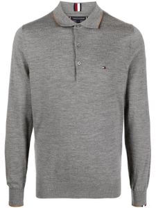 Tommy Hilfiger polo à manches longues - Gris