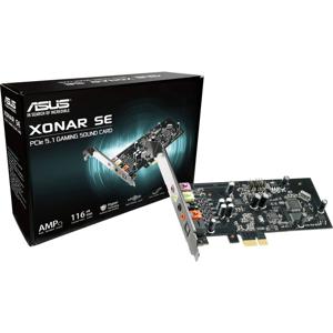 Asus Xonar SE 5.1 Interne geluidskaart PCIe Externe koptelefoonaansluitingen