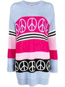 MOSCHINO JEANS robe-sweat à design colour block - Bleu