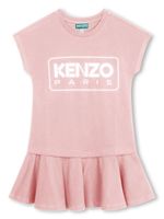 Kenzo Kids robe en coton biologique à logo imprimé - Rose - thumbnail