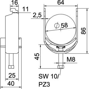 OBO Bettermann 1187250 Beugelklem 1 stuk(s)