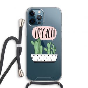 I love cacti: iPhone 12 Pro Transparant Hoesje met koord