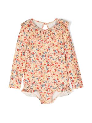 Konges Sløjd maillot de bain à fleurs - Jaune