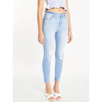 High Rise Skinny Jeans - Light Wash High Stretch Denim Mom Fit US11