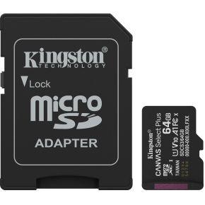 Kingston MicroSD Canvas Select Plus Gen3 64GB + Adapter