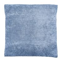 Sierkussen blokje - steenblauw - 60x60 cm - thumbnail