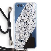 Gespikkelde marmer: Honor 10 Transparant Hoesje met koord