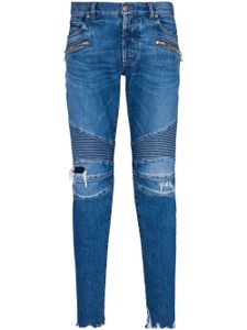 Balmain jean à effet usé - Bleu