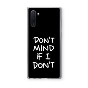 Don't Mind: Samsung Galaxy Note 10 Transparant Hoesje