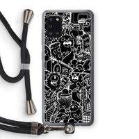Vexx Black City : Samsung Galaxy A31 Transparant Hoesje met koord