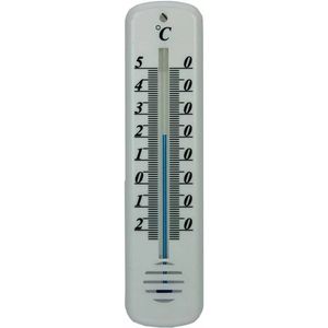 Thermometer buiten - wit - kunststof - 14 cm - Buitenthermometers