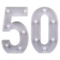 Decoratieve LED Cijferset 50 (26cm)