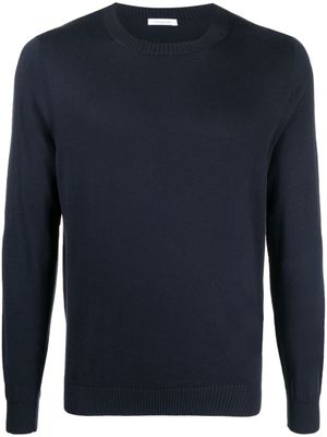 Malo pull à bord en maille nervurée - Bleu