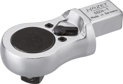 HAZET Insteek-omschakelratel 6604-1 · 14 x 18 mm insteekvierkant massief · 1/2 inch (12,5 mm) vierkant massief · Lengte: 81 mm