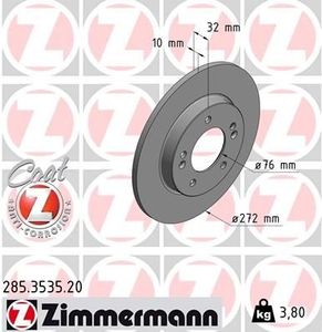 Remschijf Coat Z 285353520
