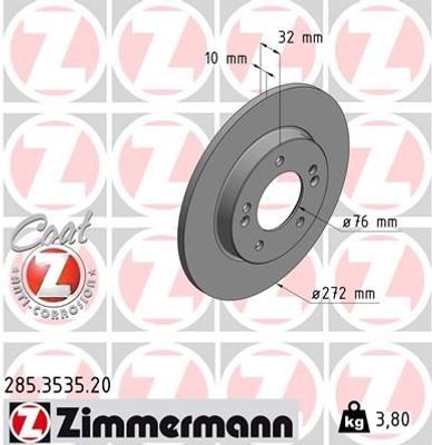 Remschijf Coat Z 285353520