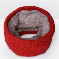 Winter plus Velvet Thicken warme Pullover gebreide sjaal grootte: 47 x 22cm (rood)