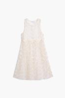 Jurk met vlinderapplicaties - WHITE - S