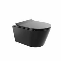 Geberit up320 Toiletset BWS Calitri Urb.y | Rimfree Compact | Mat Zwart | Sigma Drukplaat