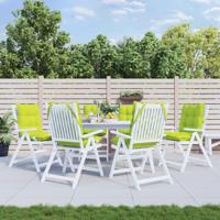 VidaXL Stoelkussens 6 st lage rug oxford stof felgroen