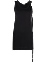 Ann Demeulemeester haut à design sans manches - Noir