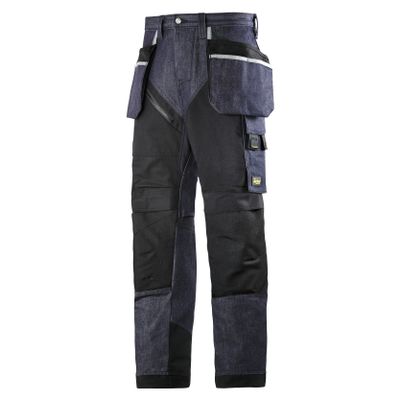 Snickers RuffWork Denim broek met holsterzak spijker zwart maat XXL taille 56 W40