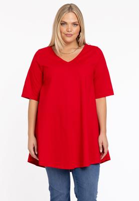 Yoek Tuniek Swing korte mouw | Rood | Maat 42/44