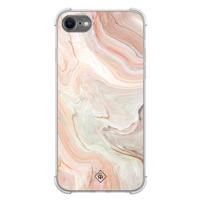 iPhone SE (2020/2022) / 8 / 7 shockproof hoesje - Marmer waves
