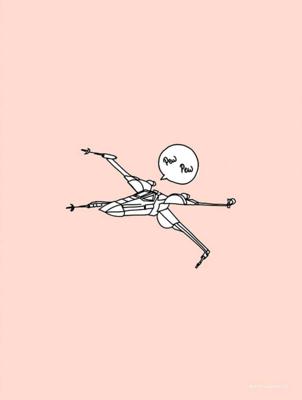 Kunstdruk Star Wars Pew Pew 30x40cm
