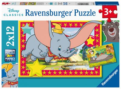 Ravensburger puzzel Disney animals 2x12 stukjes