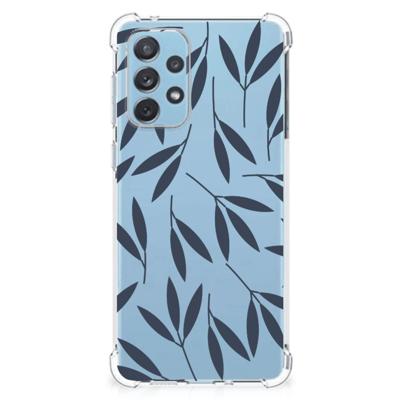 Samsung Galaxy A73 Case Leaves Blue Samsung Galaxy A73 Case Leaves Blue