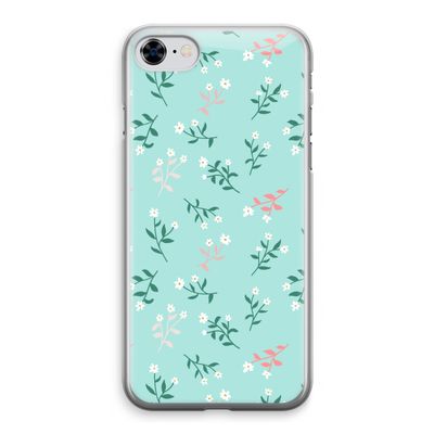 Small white flowers: iPhone 8 Transparant Hoesje