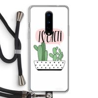 I love cacti: OnePlus 8 Transparant Hoesje met koord