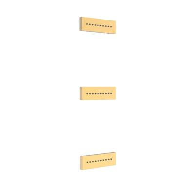 Tres inbouw rugjet vierkant 24k Goud mat