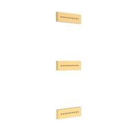 Tres inbouw rugjet vierkant 24k Goud mat