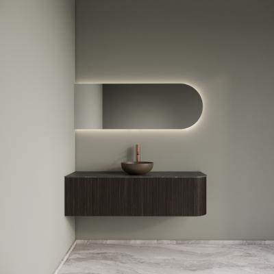Badkamermeubelset Gliss Design Alluro 140 cm Links Ebony