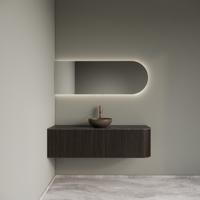 Badkamermeubelset Gliss Design Alluro 140 cm Links Ebony