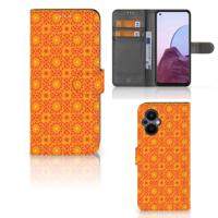 OPPO Reno 8 Lite | OnePlus Nord N20 | Telefoon Hoesje | Batik Oranje
