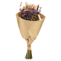 Droogbloemen Field Bouquet Pink - Ø25cm - ↕60cm - Ø20 - ↨50cm