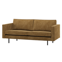 WOOOD Rodeo 2,5-zits bank ribstof honinggeel