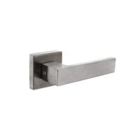 Intersteel Achterdeurbeslag Deurkruk Amsterdam op massieve rozet 53x53x10 mm rvs geborsteld