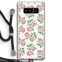 Kleine roosjes: Samsung Galaxy Note 8 Transparant Hoesje met koord
