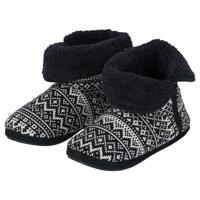 Apollo Hoge pantoffels/sloffen Folklore - gebreid - heren - navy