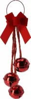 Deurhanger Kerstbellen Rood 44,5cm