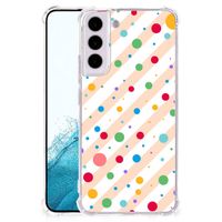 Samsung Galaxy S22 Doorzichtige Silicone Hoesje Dots - thumbnail