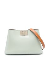 Furla Fleur patent-leather shoulder bag - Bleu