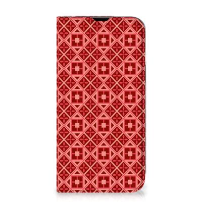 iPhone 14 | Hoesje met Magneet | Batik Rood