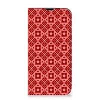 iPhone 14 | Hoesje met Magneet | Batik Rood