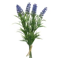 Lavendel kunstplant - bosje - bundeltje - paars - 8 x 10 x 21 cm